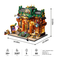 Steampunk-Zeitriss-Bibliothek