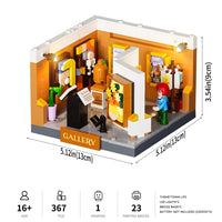 Moderne Kunstgalerie-Box