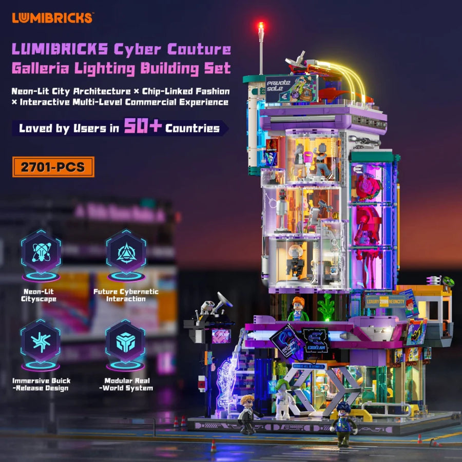 Cyberpunk-Neonstadt: Cyber-Couture-Galerie