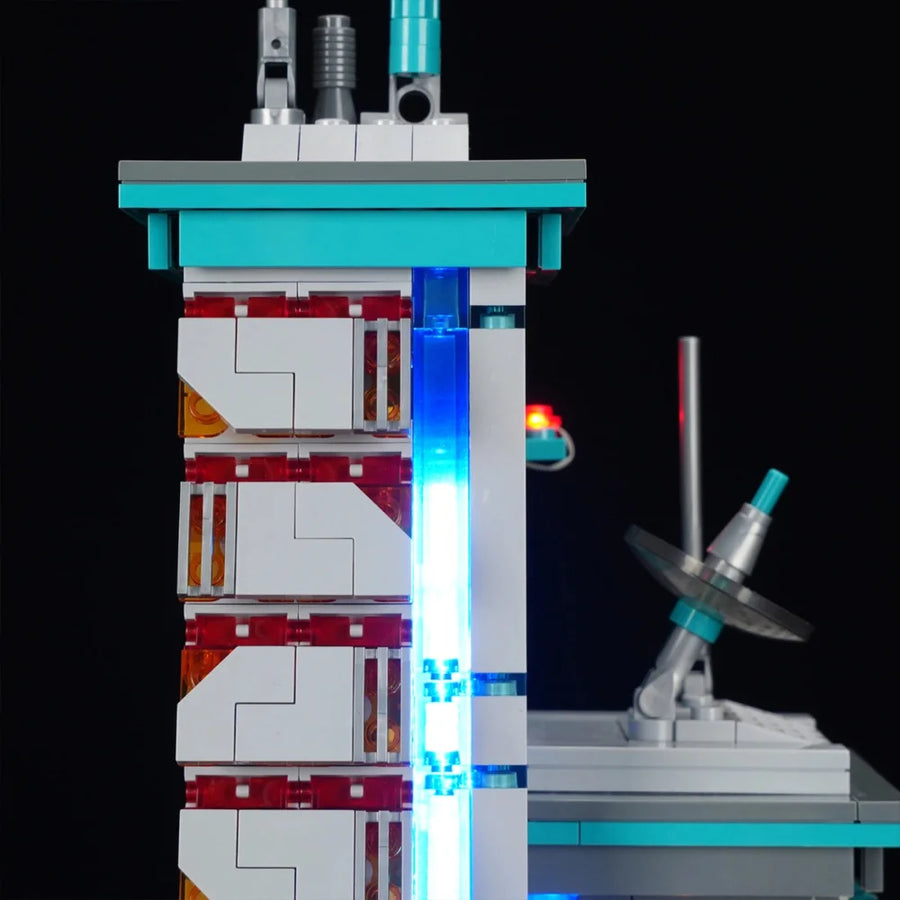 Cyberpunk-Neon-Technikstation
