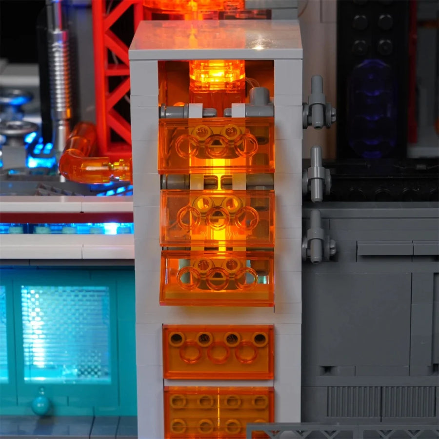 Cyberpunk-Neontechnikturm