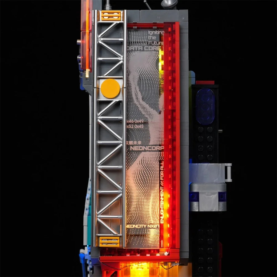 Cyberpunk-Neontechnikturm