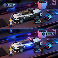 Cyberpunk-Streifenwagen