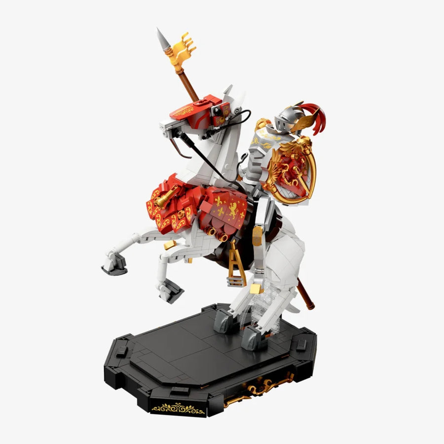 Ritter auf Pferd