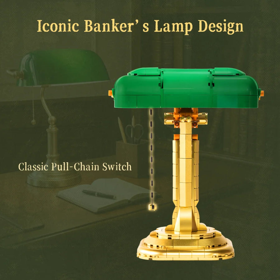 Retro-Bankierlampe