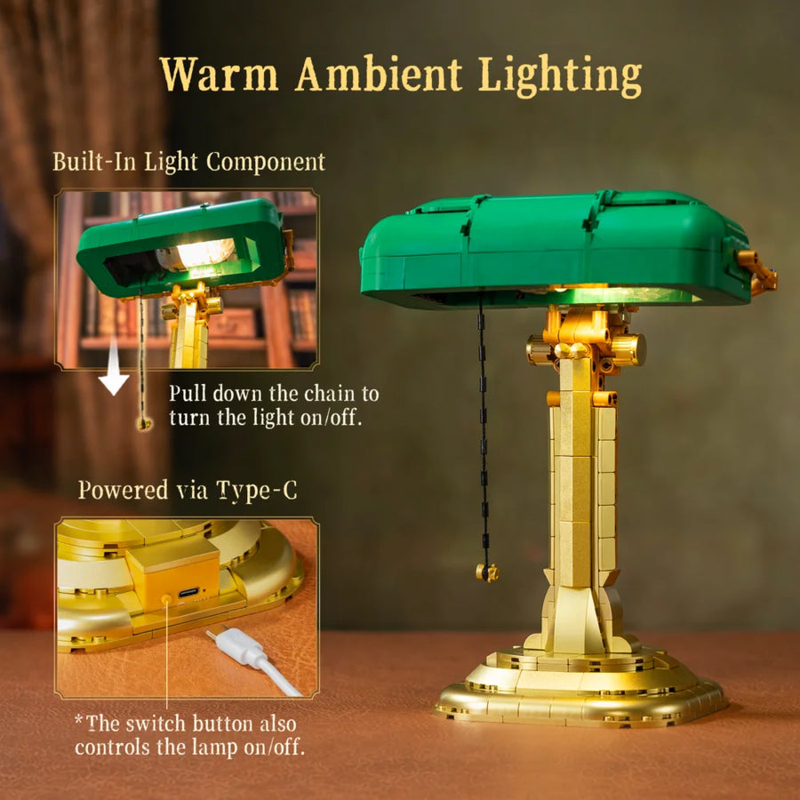 Retro-Bankierlampe