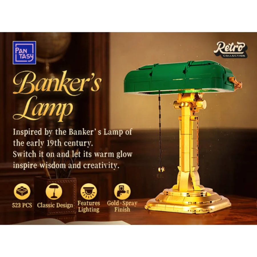 Retro-Bankierlampe