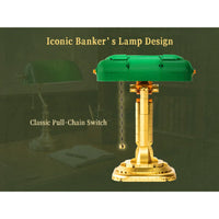Retro-Bankierlampe