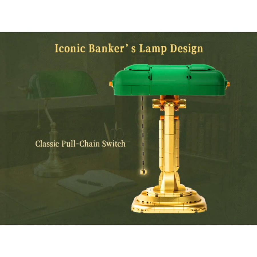 Retro-Bankierlampe