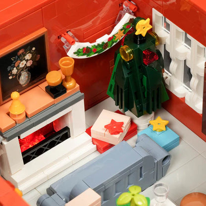 Rotes Backstein-Reihenhaus